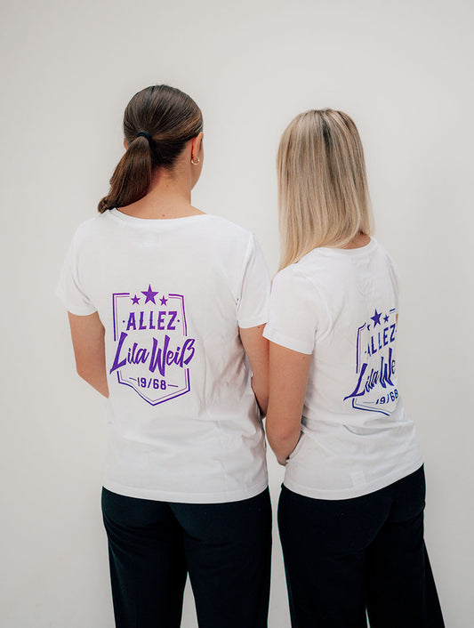 Allez Lila Weiß - Damen Shirt (Organic)